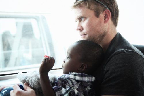 Ride to freedom: O.U.R. founder, Tim Ballard, and a rescued child