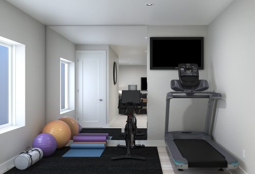 Rendered Founder Home Gym